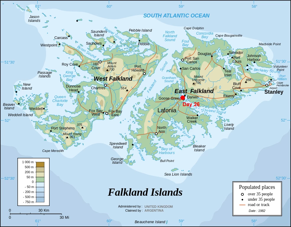 Falklands map
