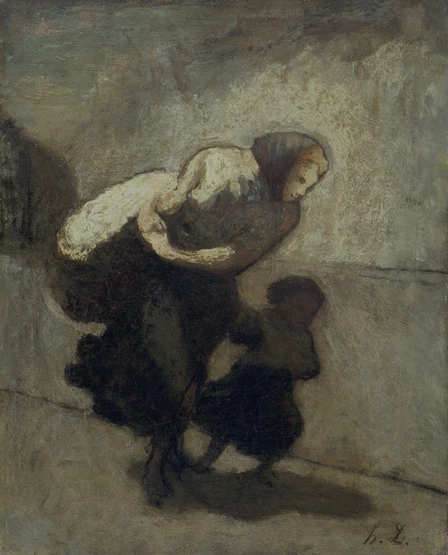 The Heavy Burden, Honore Daumier