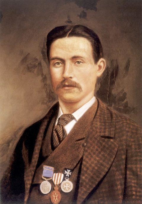 Anonymous portrait of Isaac Pride, wearing his Albert Medal