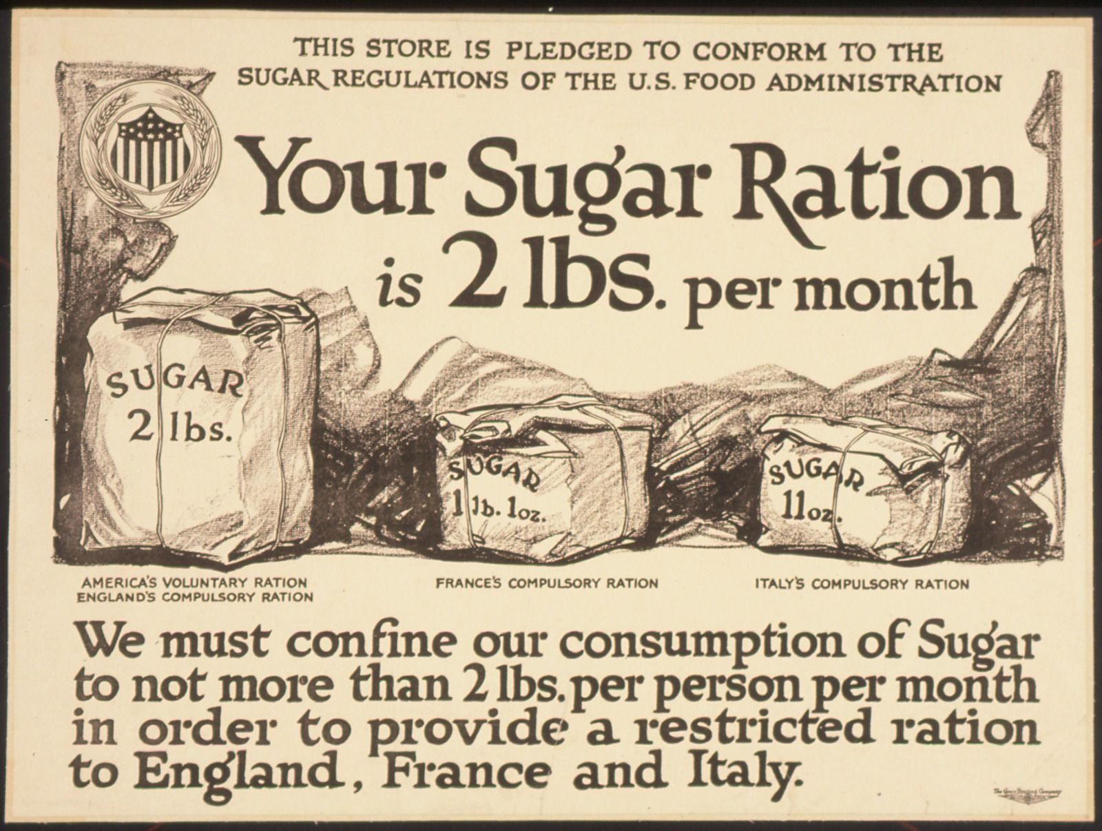 Britain was not the only country with food rations. 