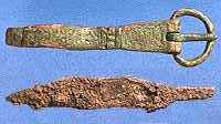 10th-century buckle and knife blade