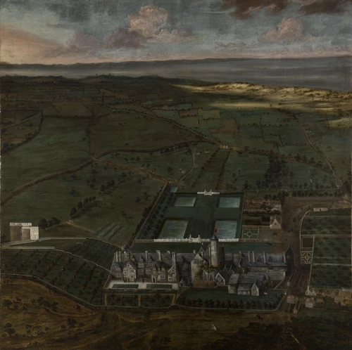 View of Margam House, Glamorgan, looking North