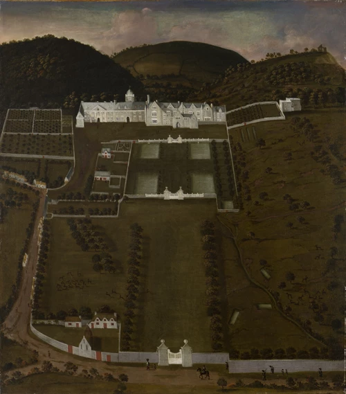 View of Margam House, Glamorgan, looking South