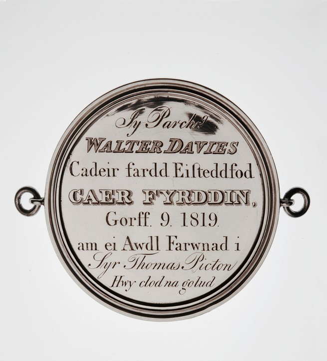The Medal won by Gwallter Mechain at Carmarthen eisteddfod, 1819