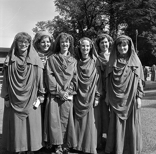 New Gorsedd members invested at Swansea, 1962