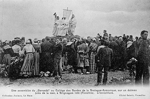 The first public meeting of the Breton Gorsedd, Brignonan, 1903.