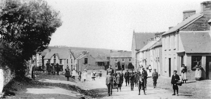 Cilgerran High Street, taken in 1905.