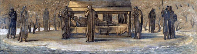 Arthur At Avalon, Burne Jones, 1890