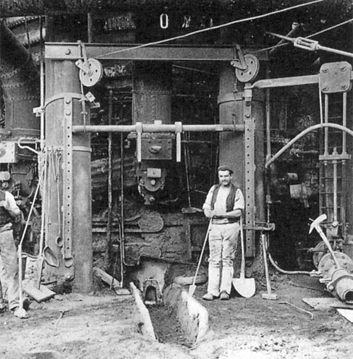 Blast furnace Taphole, 1907
