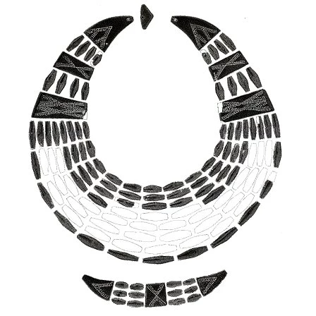 Jet necklace from East Kinwhirrie, Angus (Scotland). Image: Helen Jackson for the National Museums of Scotland.