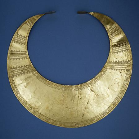 Gold lunula from Co. Kerry, Ireland. Image © Trustees of the British Museum.