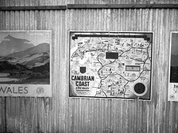 Railway Posters displayed at Machynlleth Station, circa. 1930s