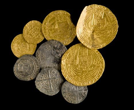 Medieval coin hoard discovered near Presteigne, Montgomeryshire and subsequently declared ‘Treasure’