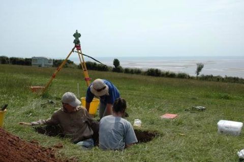Excavation by PAS Cymru, Amgueddfa Cymru and Dyfed Archaeological Trust of the findspot of a Bronze Age hoard at St Ishmael, Carmarthenshire