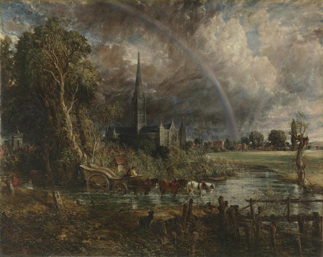 John Constable, Salisbury Cathedral from the Meadows 1831