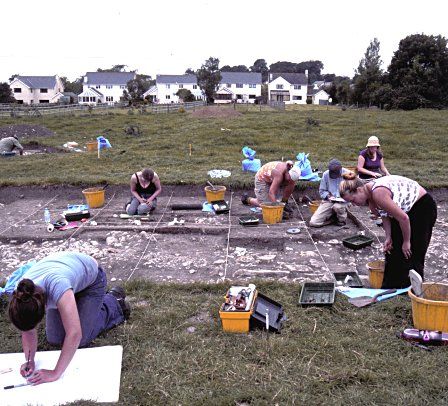 Excavations at Llanmaes in 2004.