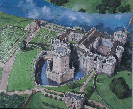 Raglan Castle, about 1620