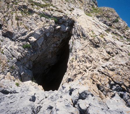 In 1823, William Buckland of Oxford University discovered a skeleton in this cave...