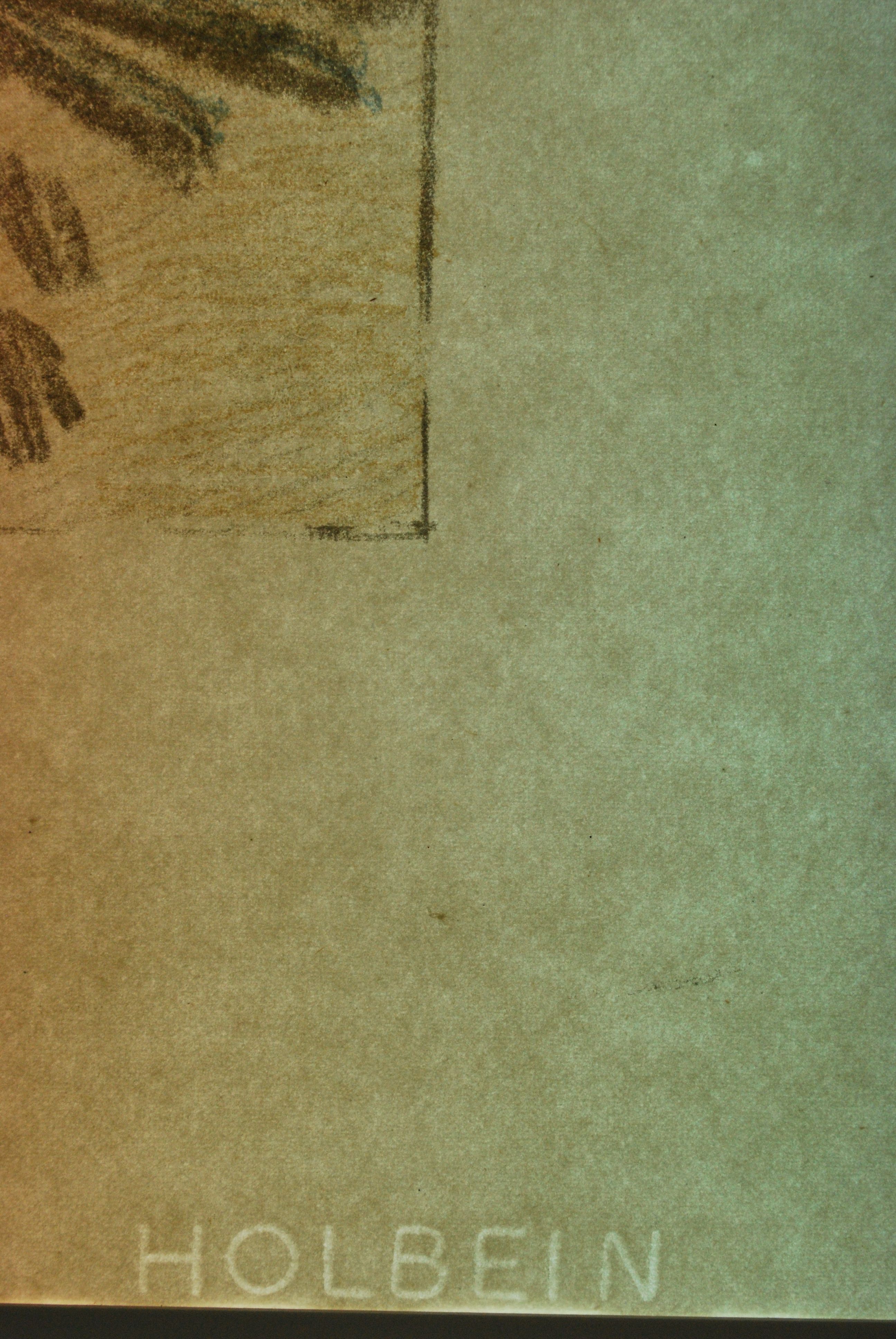 Holobein watermark shown using transmited light