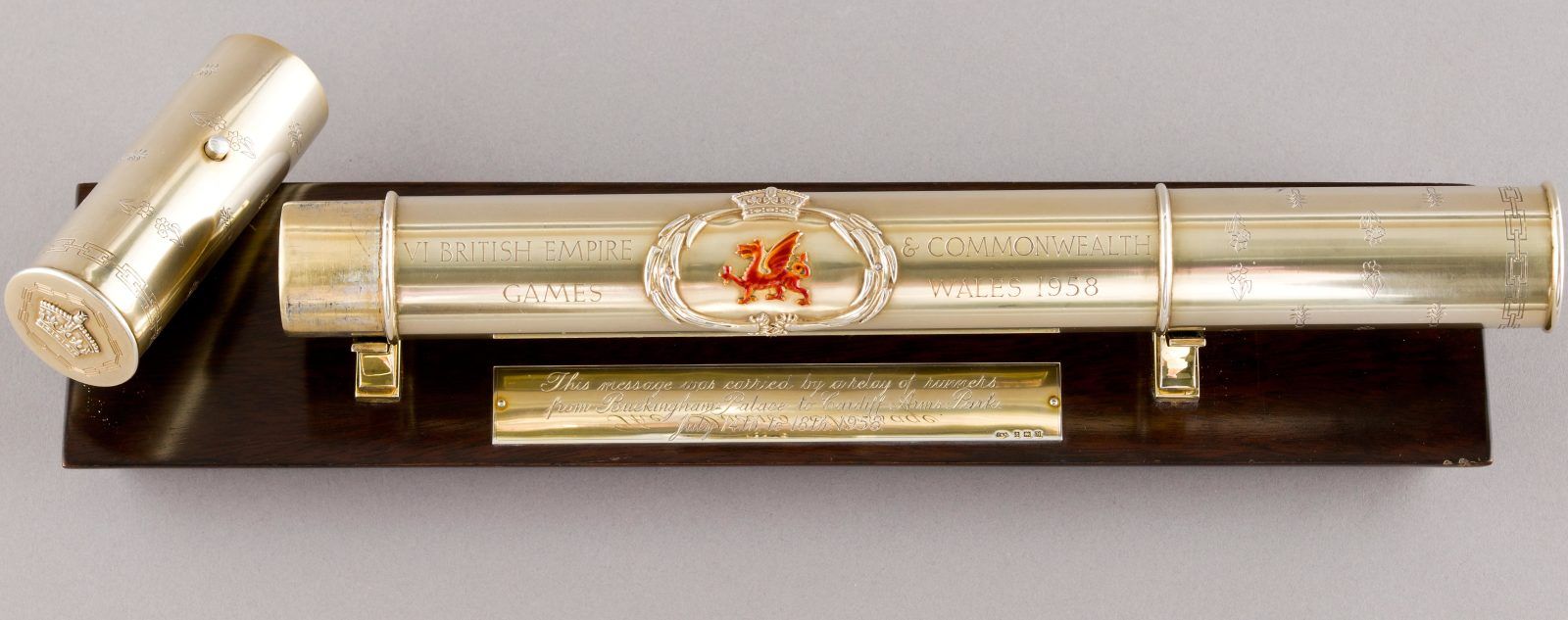 The 1958 British Empire and Commonwealth Games Queen’s Relay baton.