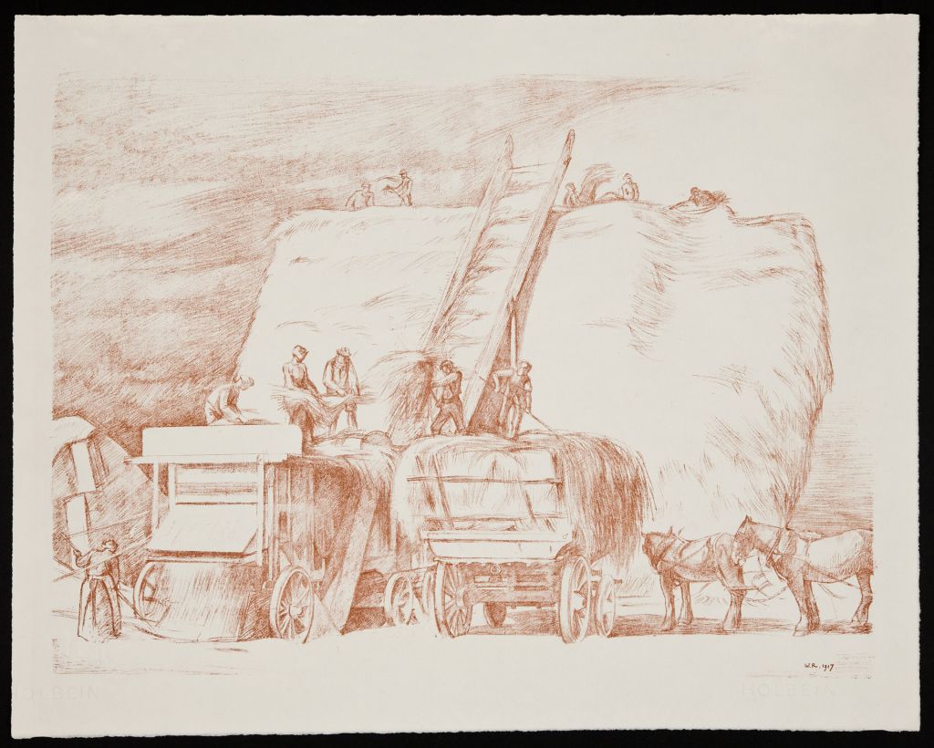 Threshing - William Rothenstein