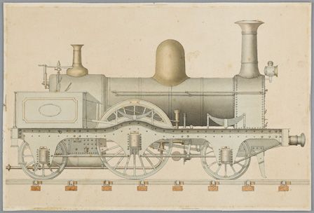 Stephenson Engine Midland Railway 1852