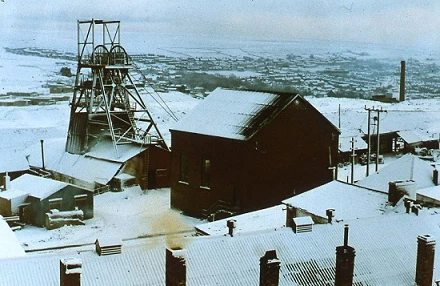 Big Pit in the snow, 1978