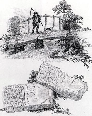 11th century cross-slabs near Margam, from Donovan's Excursions (1805)