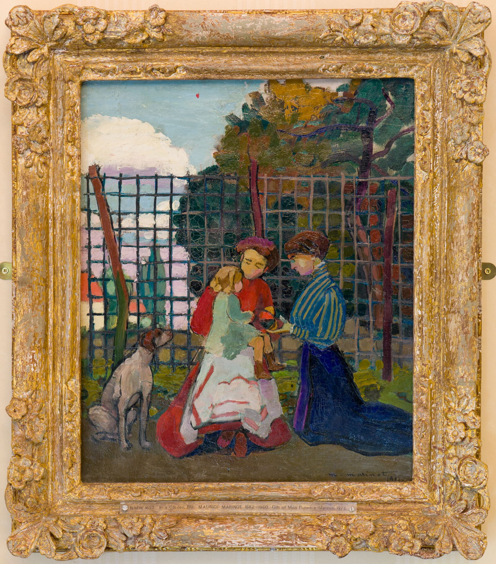 In a Garden, 1908, oil on canvas. (DA007037)