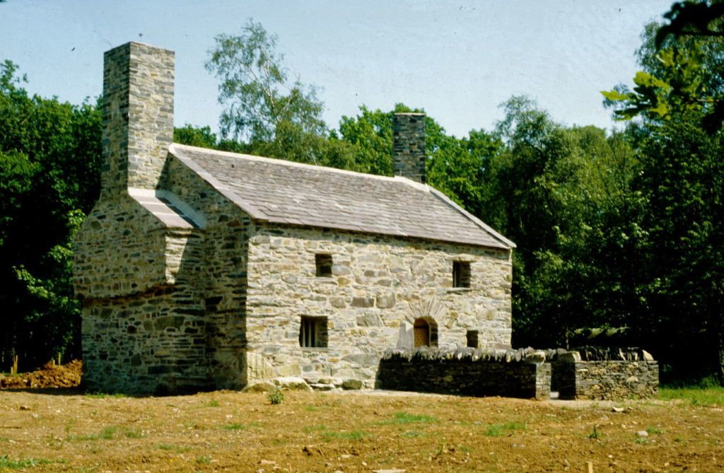 The outside of Y Garreg Fawr having been moved to the Museum
