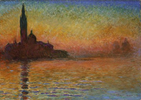 Claude Monet (1840–1926), San Giorgio Maggiore by Twilight, oil on canvas, 1908.