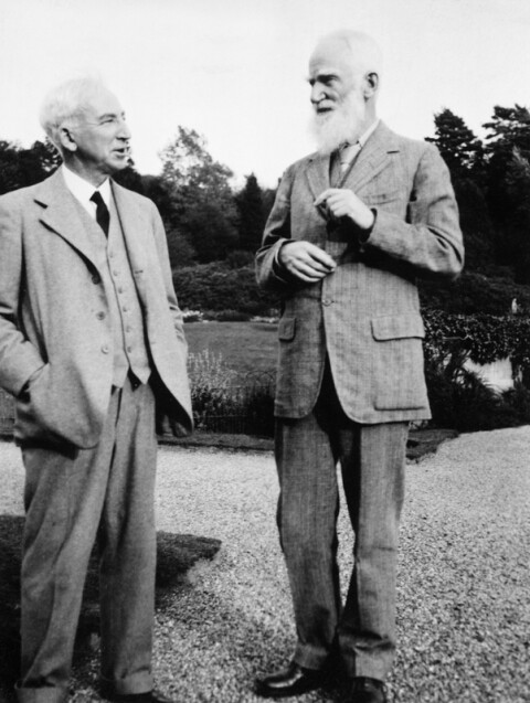 George Bernard Shaw and Thomas Jones at Gregynog