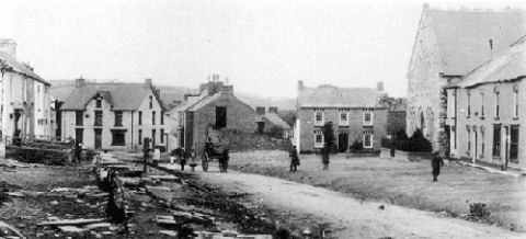 Cilgerran High Street, taken in 1905.