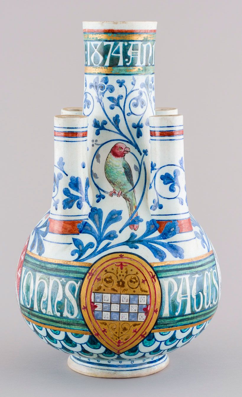 Tulip vase designed by William Burges, 1874