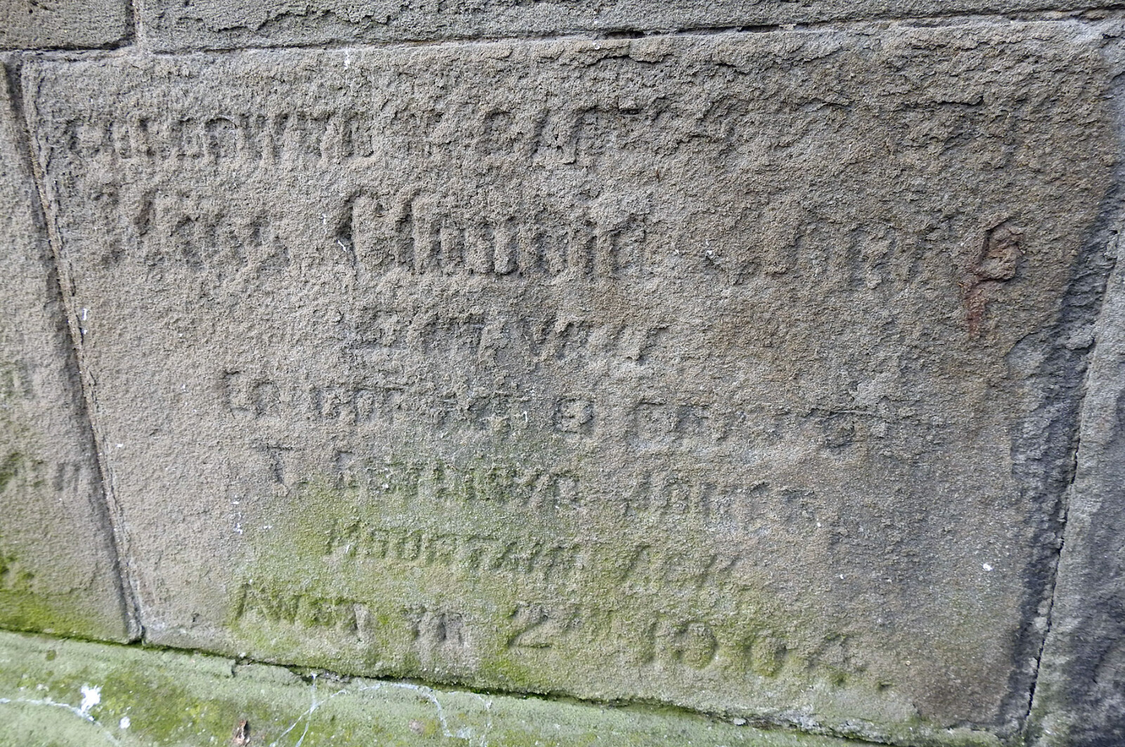 Thomas Jones' memorial stone