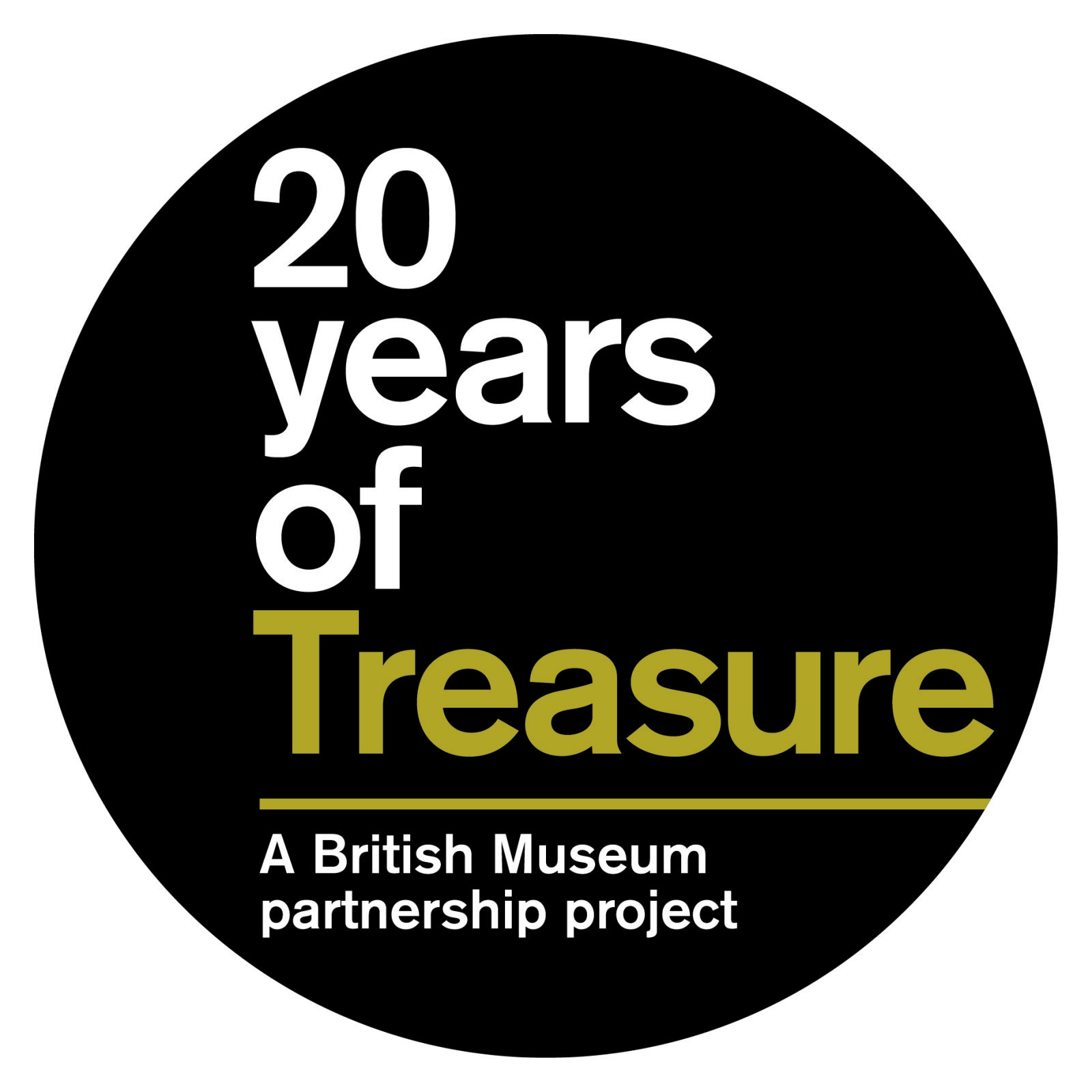 This is the logo for the '20 years of Treasure' competition, run by the British Museum and the Daily Telegraph.