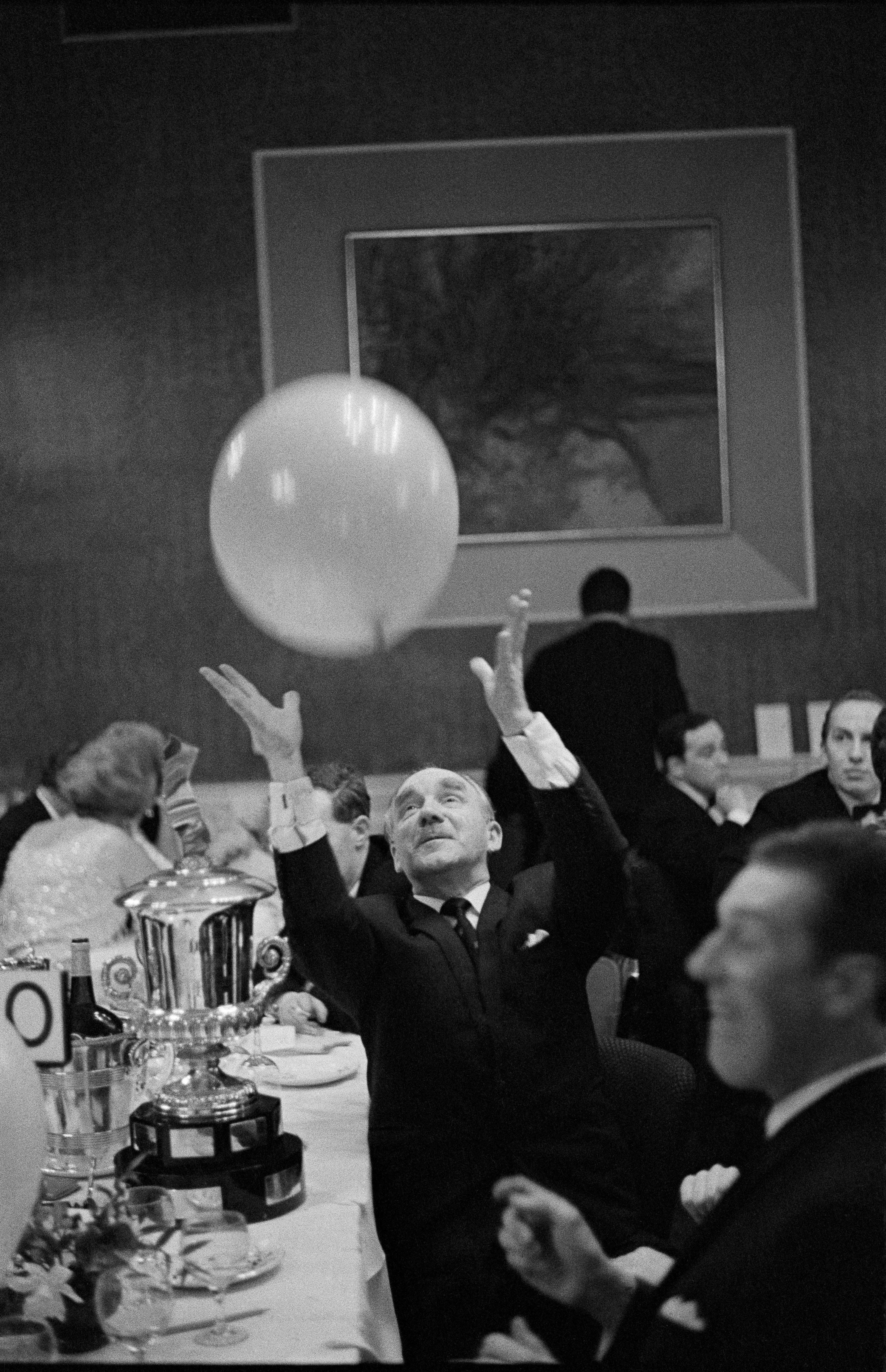 Retired gentleman at the MG Car owners Ball 1967 Copyright David Hurn Magnum Photos