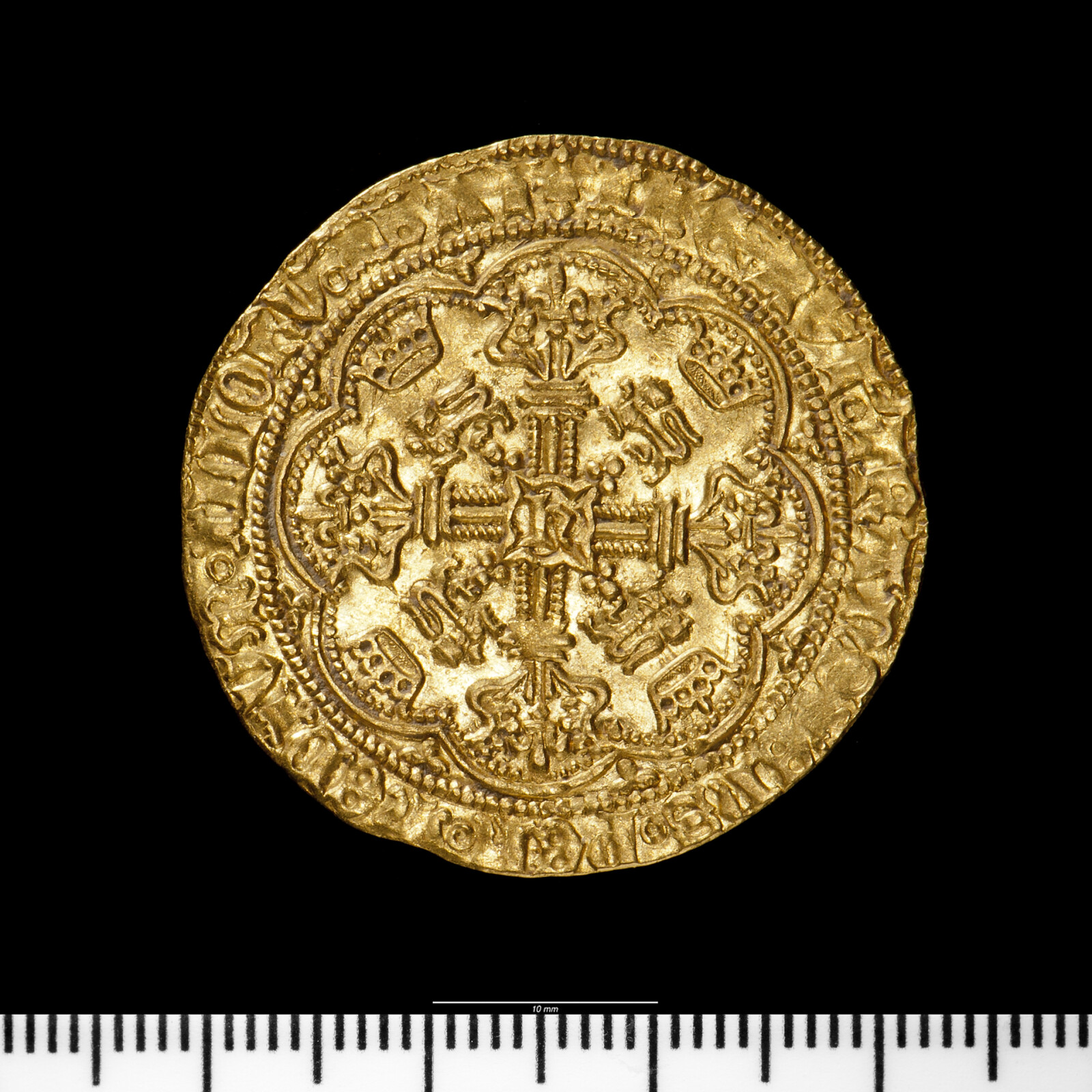 A picture of a medieval gold coin