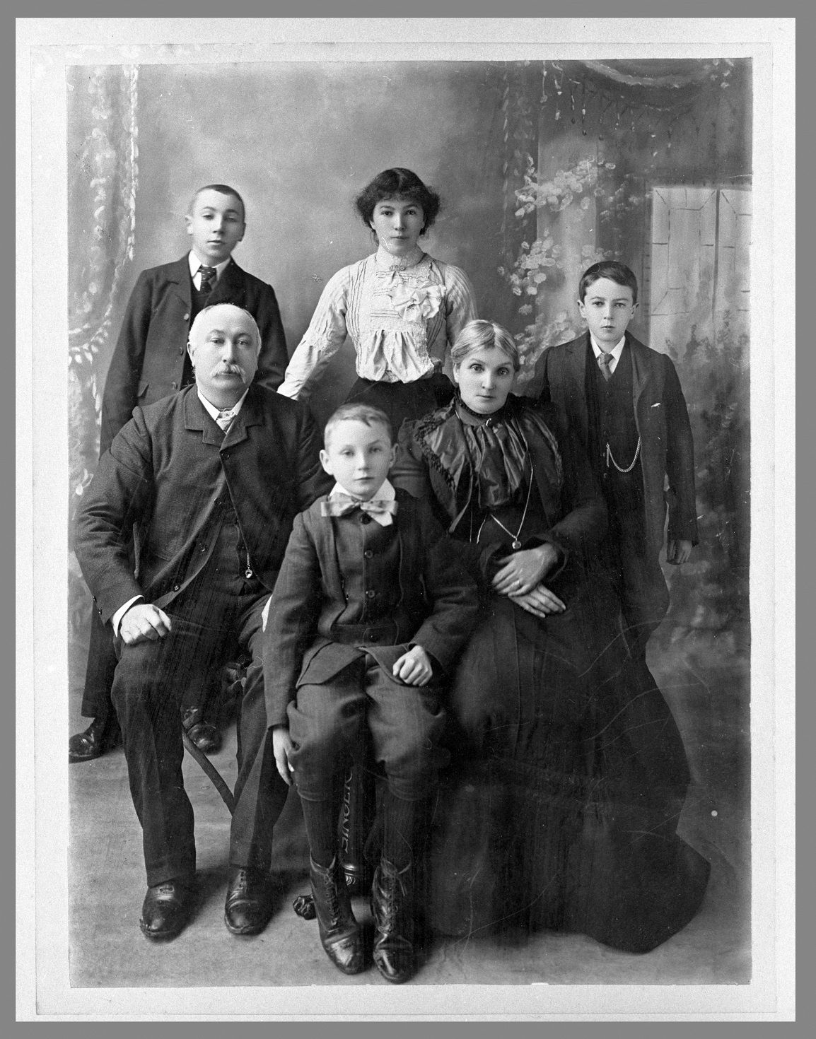 Family photograph of Captain David Jenkins and Mrs Captain Ann Jenkins