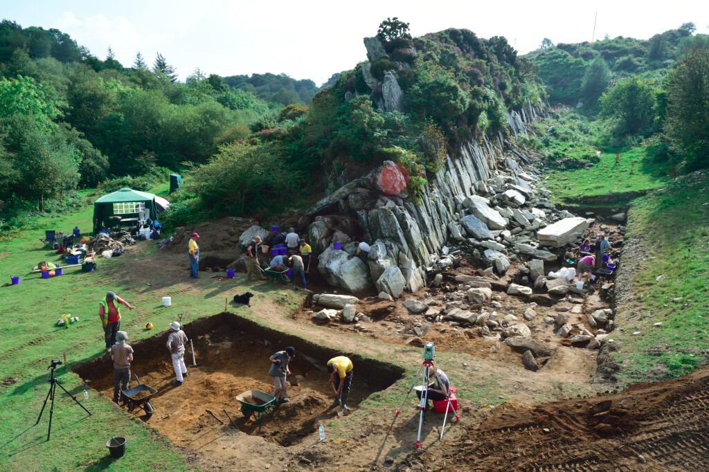 Archaeological excavations at Craig Rhos-y-felin.