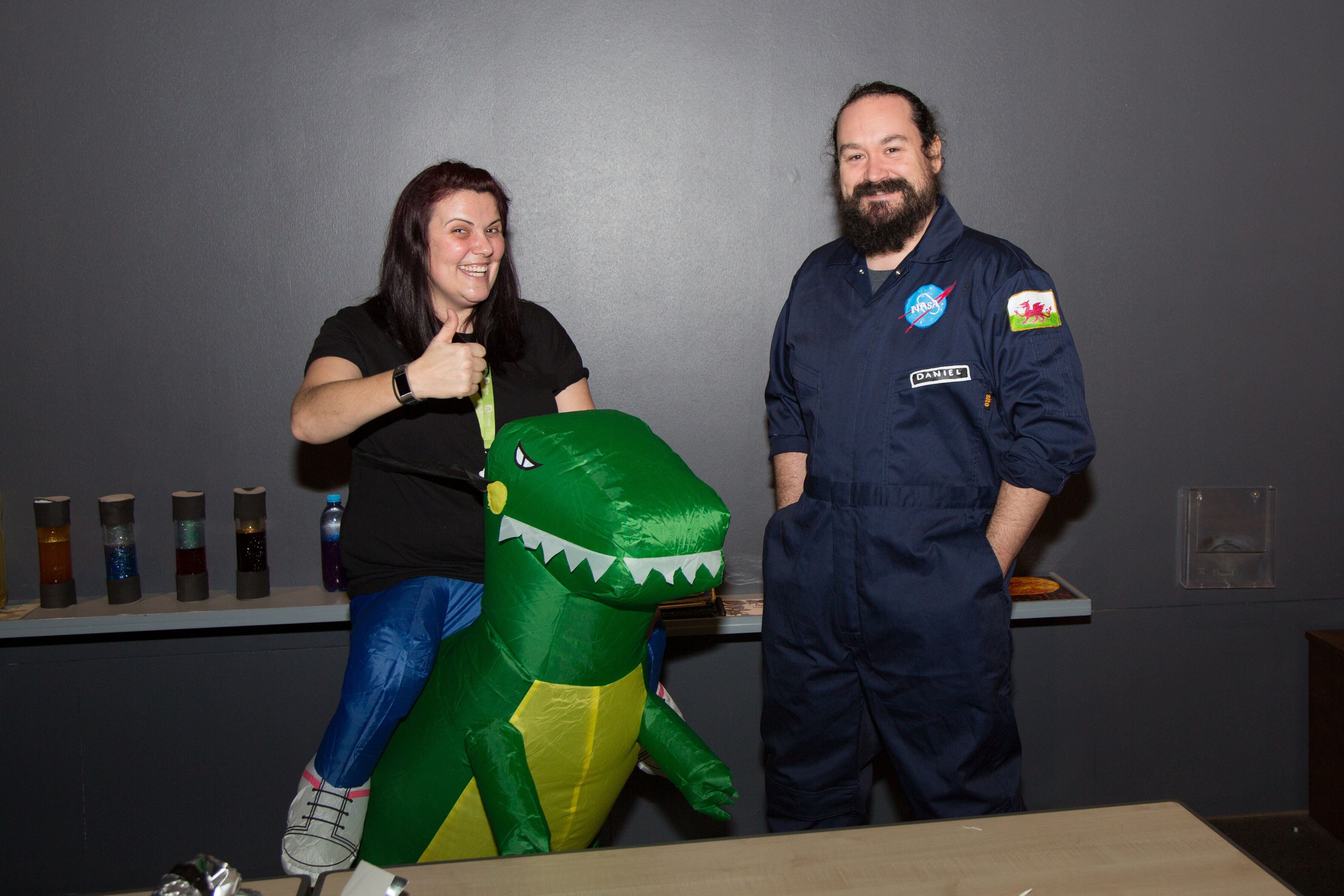 Photograph of museum and Ty Hafan staff during one of the previous family days