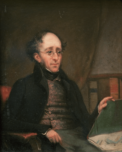 Henry Thomas De la Beche (1796-1855), founder of the British Geological Survey, about 1841.
