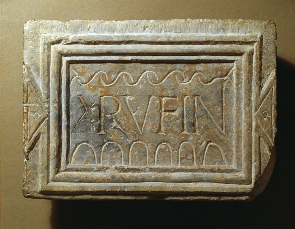 Roman stone inscription, Caerleon Amphitheatre (NMW 57.45)