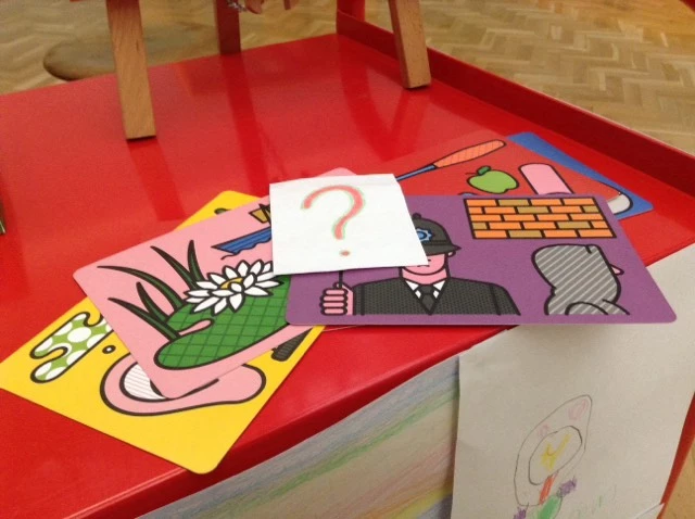 Photo of some of the cards from the Guess the Artist game