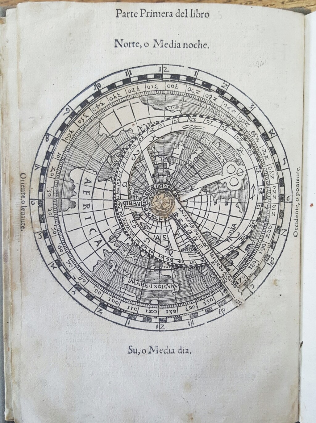 Volvelle in Cosmographia by Peter Apian