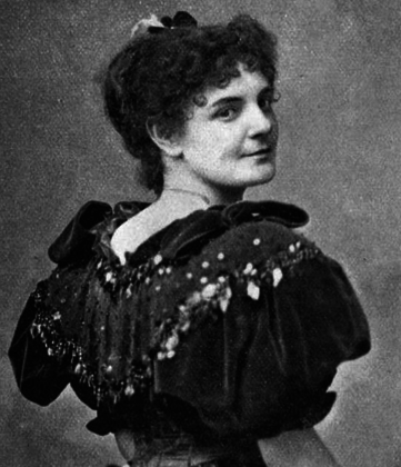 Black and white picture of the conductor Clara Novello Davies