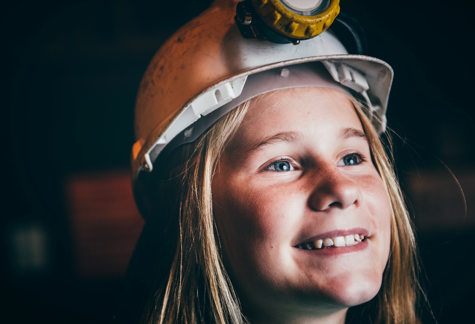 Young person at Big Pit