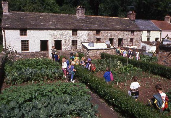The gardens at Rhydycar terrace
