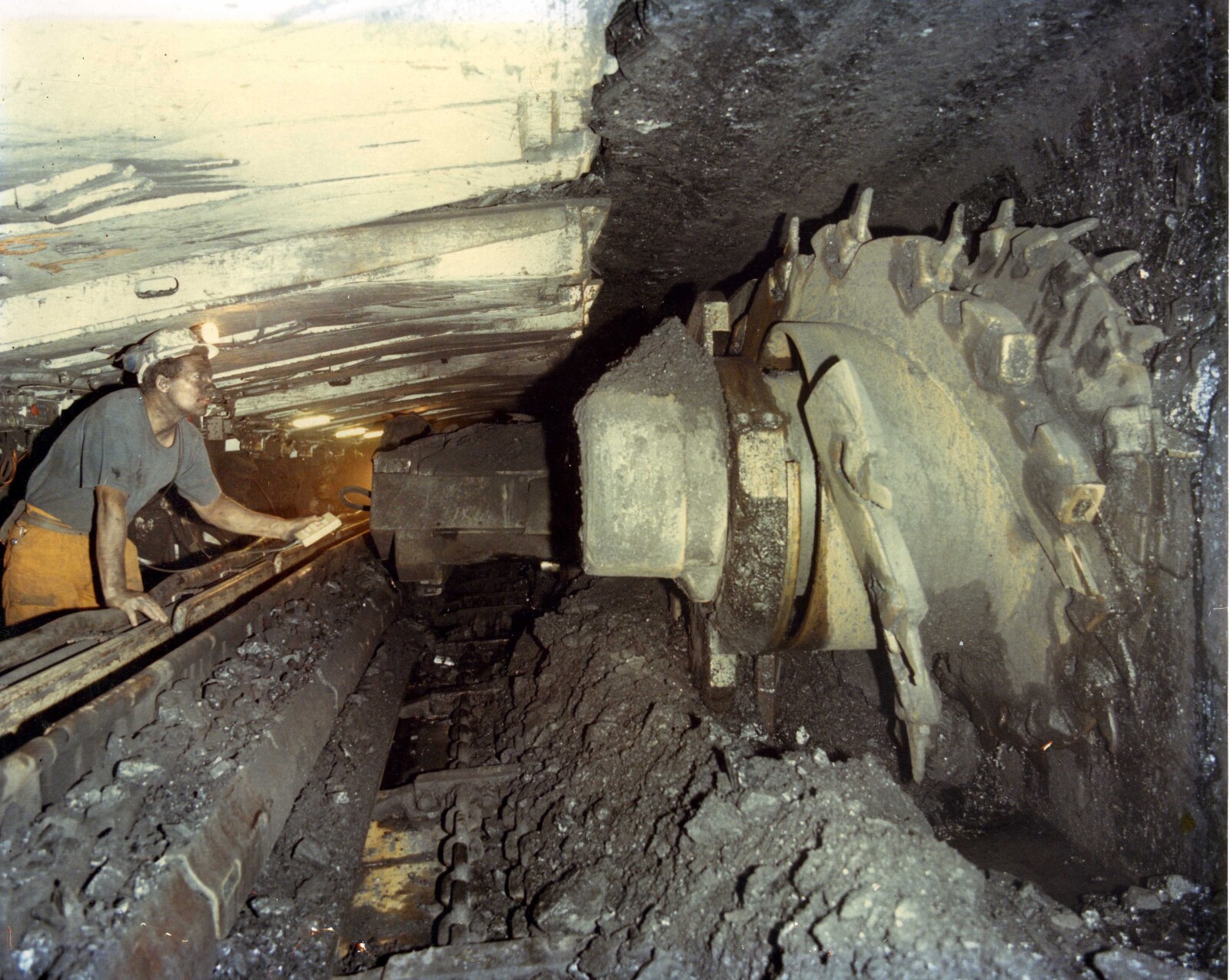 Welsh coal face in the 1980s