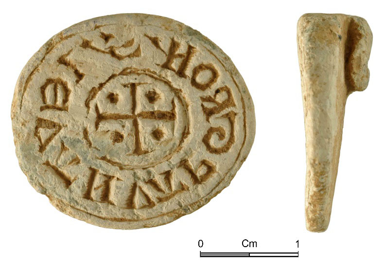 12th-13th-century seal of Ieuan ap Gronw (NMGW-05F969)